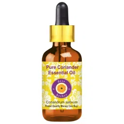 Deve Herbes Pure Coriander Essential Oil with Glass Dropper - 10 ml image 1