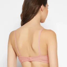 Clovia Pink Printed Full Coverage Non-Wired T-Shirt Bra image 2