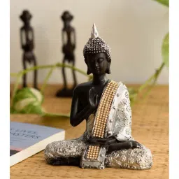eCraftIndia Handcrafted Meditating Blessing Buddha image 1