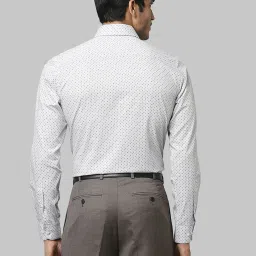 Raymond Blue Cotton Slim Fit Printed Shirt image 2