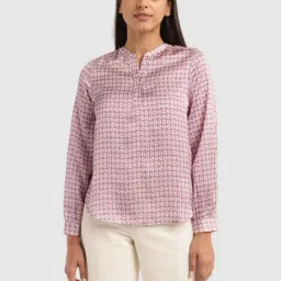 Levi's Purple & White Printed Top-image-47