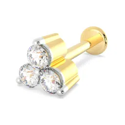 Malabar Gold and Diamonds 18k Gold & Diamond Mine Nosepin for Women image 1