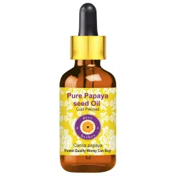 Deve Herbes Pure Papaya seed Oil with Glass Dropper - 15 ml image 1