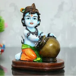 eCraftIndia Decorative Showpiece of Makhan Chor/Baal Krishna image 1