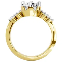 Sparkles Lab Grown Diamond 14k (585) Yellow Gold Ring for Women image 2