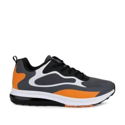 Campus Men's Renegade Dark Grey & Orange Running Shoes image 2