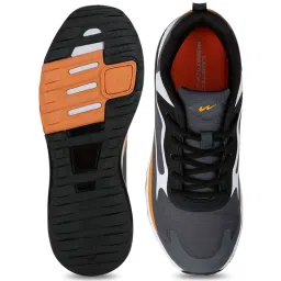 Campus Men's Renegade Dark Grey & Orange Running Shoes image 3