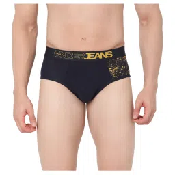 UnderJeans by Spykar Navy Cotton Briefs image 1
