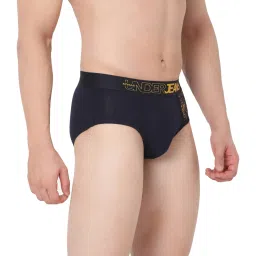 UnderJeans by Spykar Navy Cotton Briefs image 4