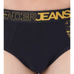 UnderJeans by Spykar Navy Cotton Briefs image 5