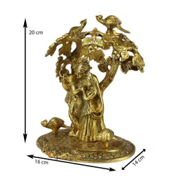 eCraftIndia Radha Krishna Standing under Tree Showpiece image 3