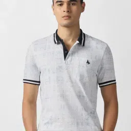 Van Heusen White Cotton Regular Fit Printed T-Shirt-picture-31