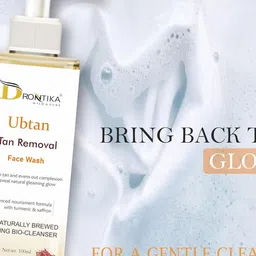 DRONTIKA Wild & Pure Ubtan Tan Removal Face Wash with Turmeric & Saffron - 100 ml image 3