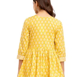 DMP FASHION Print Cotton Empire Longline Top image 3