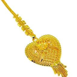 Mansi Jewl Point Gold-Plated Maang Tikka Head Jewellery-image-60