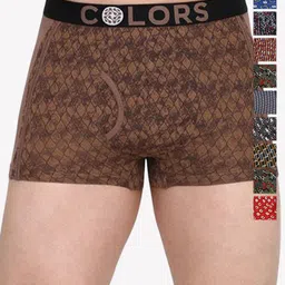 COLORS by Rupa Frontline Pack Of 10 Assorted Mid-Rise Printed Trunks Colors_121-Asst-10-80-image-7