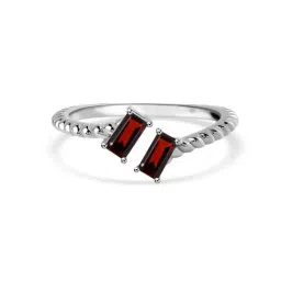 Ornate Jewels 925 Silver Red Natural Garnet Ring for Women & Girls-image-9