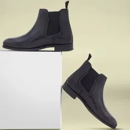 Red Tape Men's Black Chelsea Boots-picture-21