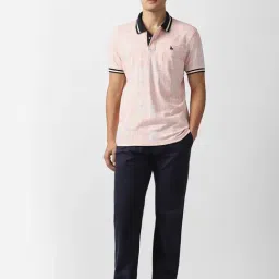 Van Heusen Pink Cotton Regular Fit Printed T-Shirt image 5