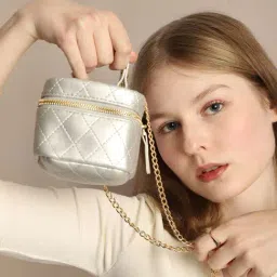 MINI WESST Silver Sling Handbag image 2