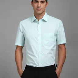Louis Philippe Blue Cotton Regular Fit Shirt-picture-21