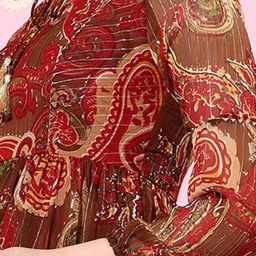 Miss Chase Brown Printed Gown image 4