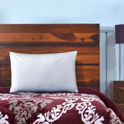 @home Nilkamal Solid White Polyester Pillow image 1