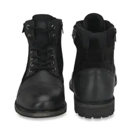Delize Men's Black Biker Boots image 5