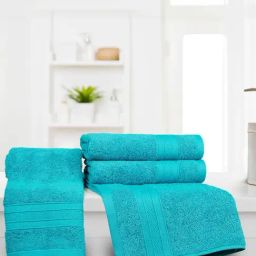 Mytrident Teal 100% Cotton Towel-picture-14