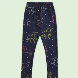 Pantaloons Junior Navy Printed Leggings-picture-23