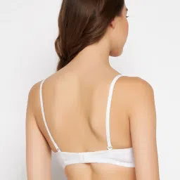 Clovia White Full Coverage Non-Wired T-Shirt Bra image 2