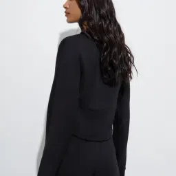 LOV by Westside Black Solid Sweatshirt image 2