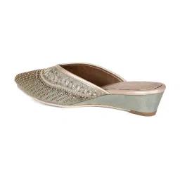 W Women's Wjessica Green Mule Wedges image 5