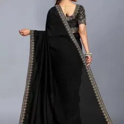 Moda Rapido Ethnic Motifs Embroidered Art Silk Heavy Work Saree image 3