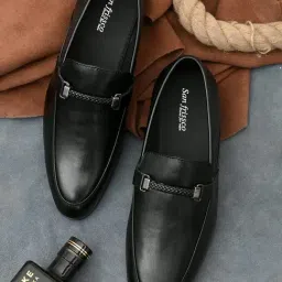 San Frissco Men's Black Formal Loafers-picture-34