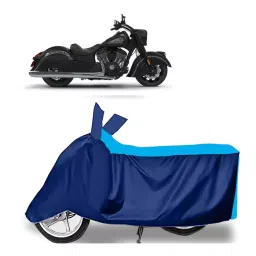 Auto Pearl Two Wheeler Cover for Indian Chief Classic - Cyan, Blue-picture-25