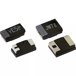 Vishay Tantalum Capacitor Surface Mount 20 V DC 2.2 µF Capacitance, TMCUA1D225KTRF (Pack of 3000)-picture-3
