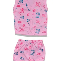 HUXX Unisex Kids Printed Pure Cotton Top With Shorts image 3
