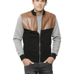 Campus Sutra Brown & Black Full Sleeves Jacket-picture-45