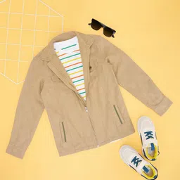 Pantaloons Junior Boys Windowpane Checks Opaque Casual Shirt-picture-31