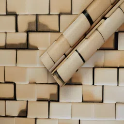 ANNA CREATIONS Beige & Brown Printed Waterproof Self-Adhesive Wallpaper-image-15