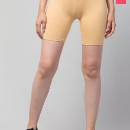 DRAXSTAR Women Pack of 3 Skinny Fit Low-Rise Cycling Sports Shorts-image-74