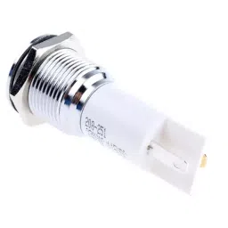 RS PRO White Panel Mount Indicator 115 V DC. 230V AC, Mounting Hole Size 16 mm, Termination Type Solder Tab, Model No 208251 image 3