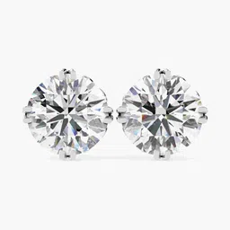 VALANOVA 14Kt White Gold Diamond Studded Earrings - 1.17g-picture-23