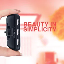 FINGERS Quadrant U2.0 4-Port USB Hub - Black image 3