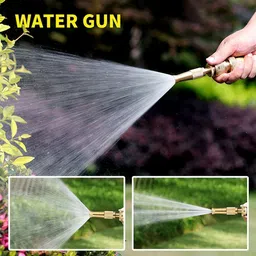 privilon global High Pressure Brass Hose Nozzle Adjustable Water Spray Gun for car Motorbike for Gardening, for Washing image 3
