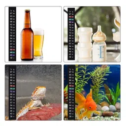 Spirahomes Brewing Thermometer Strip, Aquarium Thermometer Sticker, 2-Pack, Adhesive, Color Changing, Highly Accurate image 2