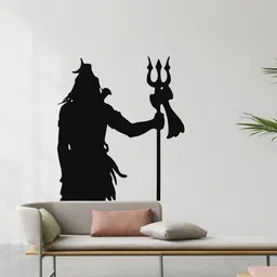Decor Kraft Shivji Wall Sticker & Decal,Size- 58 Cm X 28 Cm,Religious image 1
