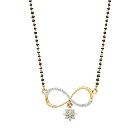 dishis 14K/18K BIS Hallmark Yellow Gold and certified Diamond Tanmaniya pendant for Women1 image 1