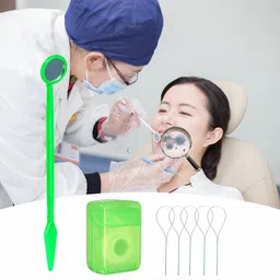 ceonam Braces Cleaning Kit for Teeth - Portable Orthodontic Toothbrush Oral Care Travel Kit With Interdental Brush, Wax, Floss, and Toothbrush Box (Green) image 5